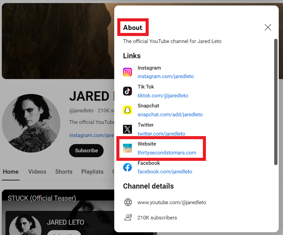 YouTyber's website