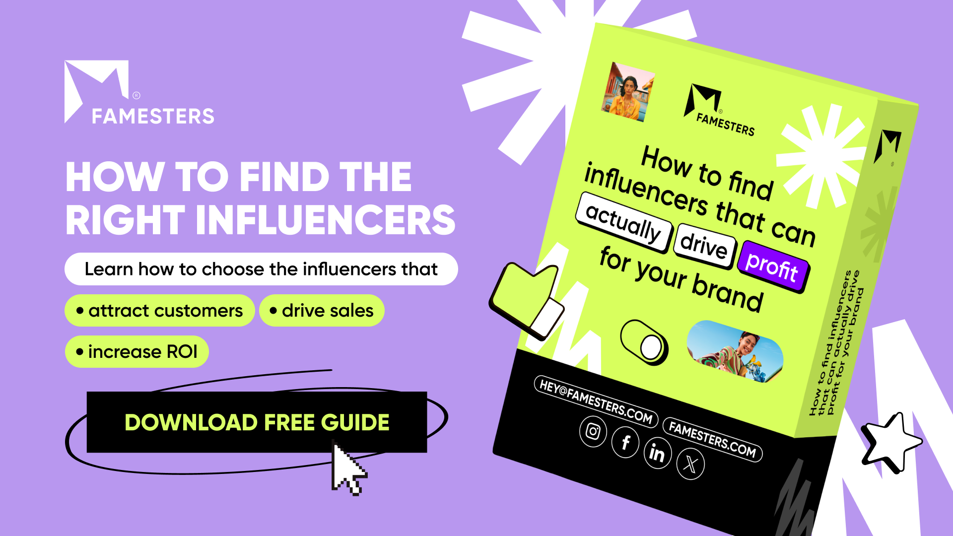 How to find influencers that drive sales | Free expert guide by Famesters